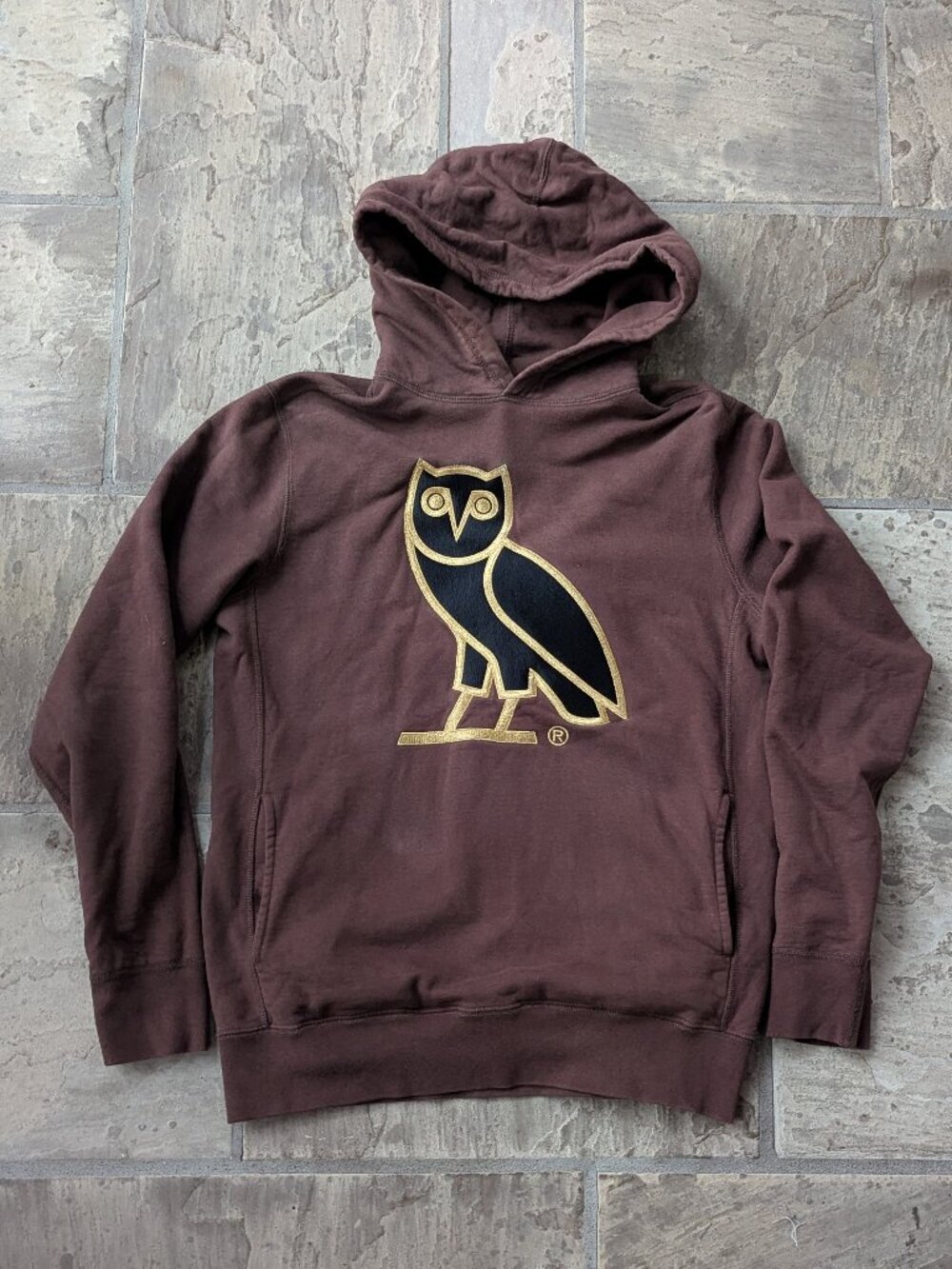 OVO Havana Brown Hoodie Owl Logo (MEDIUM)
